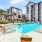 resort style pool with seating